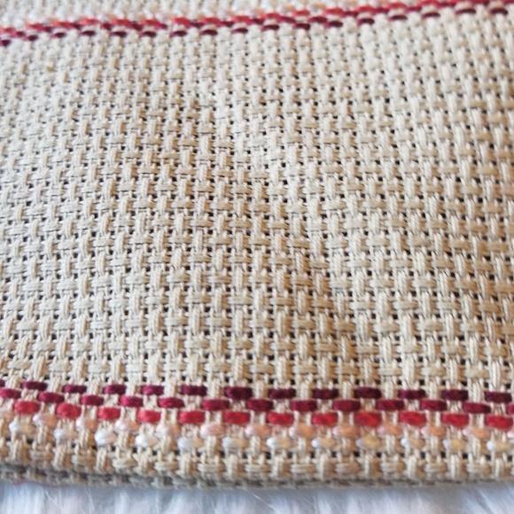 Antique Drawstring Bag Embroidered Woven - Picture 5 of 6